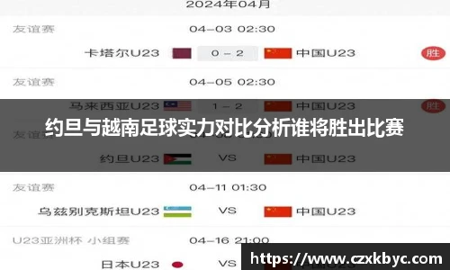 约旦与越南足球实力对比分析谁将胜出比赛